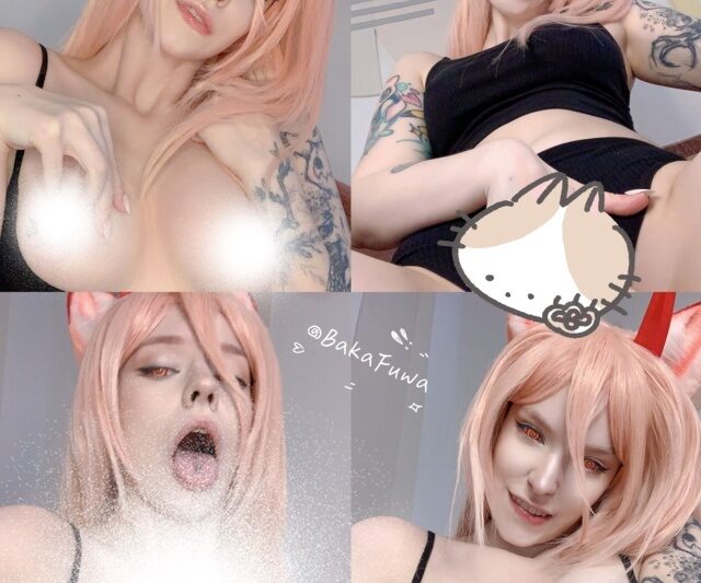 Baka Fuwa – Power black lingerie