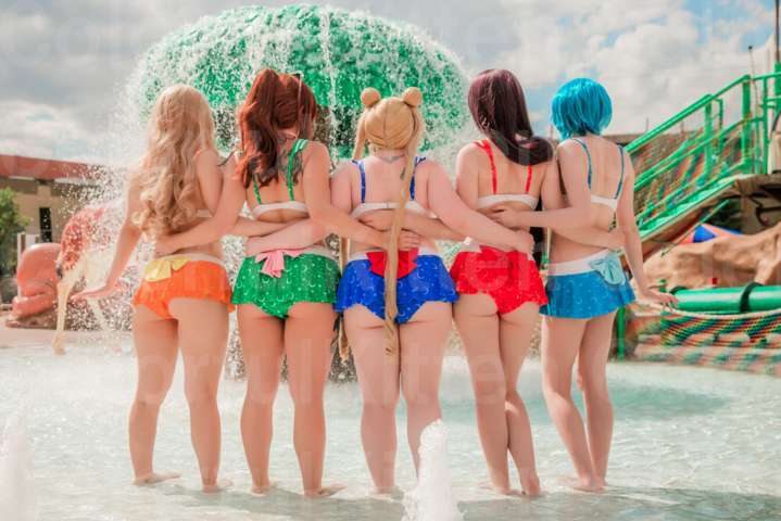 #Colorful Kitten – Sailor Scouts Swimsuits
